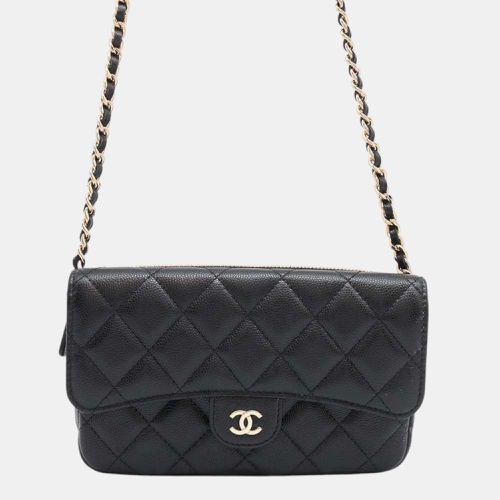 Caviar Leather Matelasse Flap Chain Shoulder Bag - Chanel - Modalova