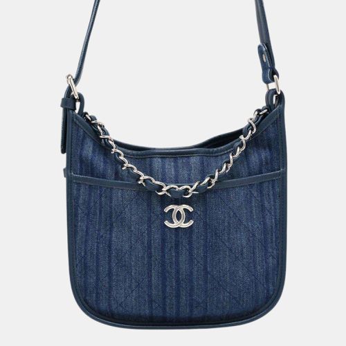 Denim Matelasse Cc Logo Hobo Bag - Chanel - Modalova