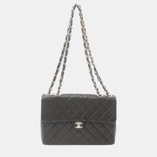 Leather Grained Calfskin Deca Matelasse 30 Classic Large W-Flap Shoulder Bag - Chanel - Modalova