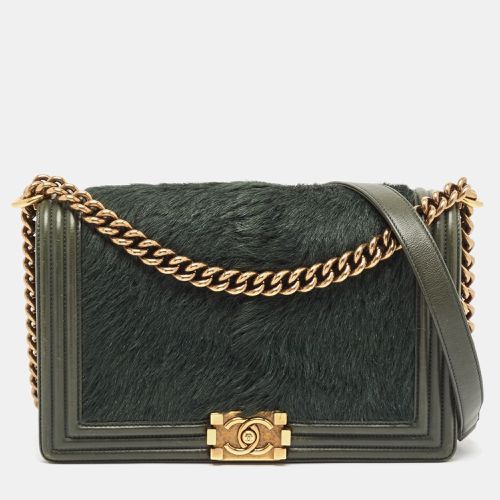 Calfhair and Leather New Medium Boy Flap Bag - Chanel - Modalova