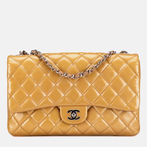 Leather Jumbo Classic Patent 3 Compartment Flap - Chanel - Modalova