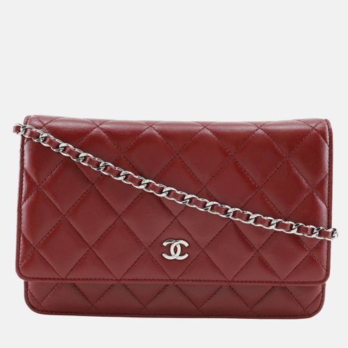 Leather Lambskin Chain Wallet - Chanel - Modalova