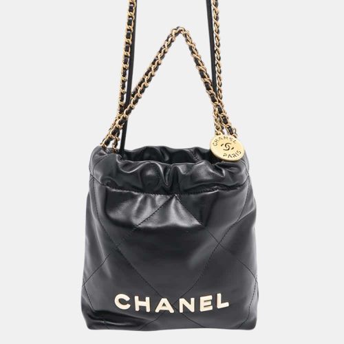 Shiny Calf Leather Mini 22 Shoulder Bag - Chanel - Modalova