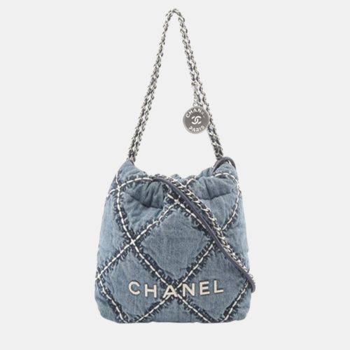 Mini Denim Stitched 22 Satchel - Chanel - Modalova