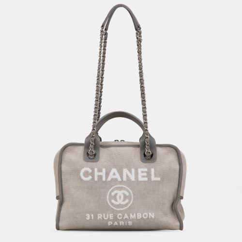 Large Canvas Deauville Bowling Satchel - Chanel - Modalova