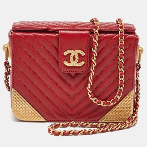 Chevron Leather Rock The Corner Minaudiere Bag - Chanel - Modalova
