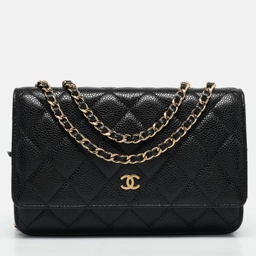 Quilted Caviar Leather WOC Clutch Bag - Chanel - Modalova