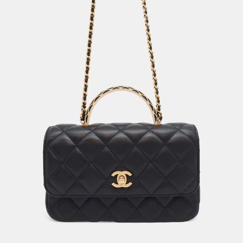 Lambskin Matelasse Chain Top Handle Bag - Chanel - Modalova