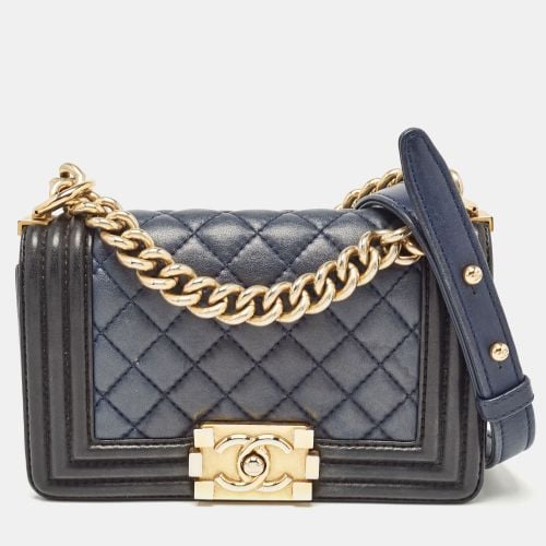 Black Quilted Leather Small Boy Flap Bag - Chanel - Modalova