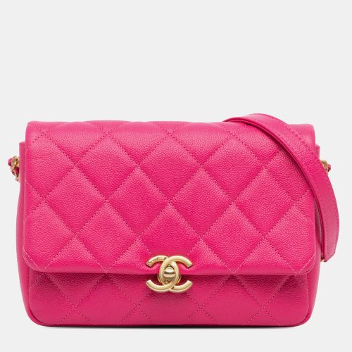 Small Caviar Quilted Chain Melody Flap Bag - Chanel - Modalova