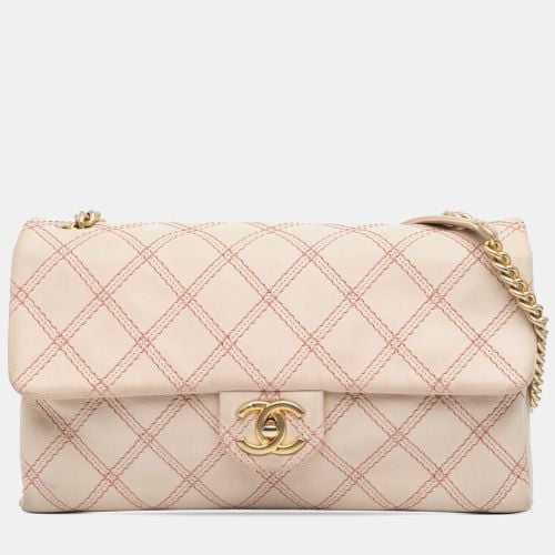 Jumbo Quilted Calfskin Triple Stitched Flap Bag - Chanel - Modalova