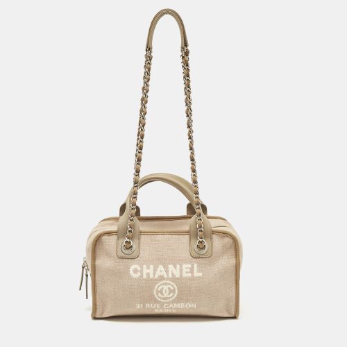 Canvas Deauville Bowler Bag - Chanel - Modalova