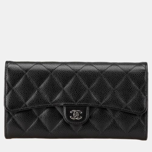 Chanel Black CC Caviar Long Wallet - Chanel - Modalova