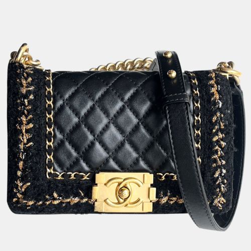 Wool Le Boy Small Shoulder Bag - Chanel - Modalova