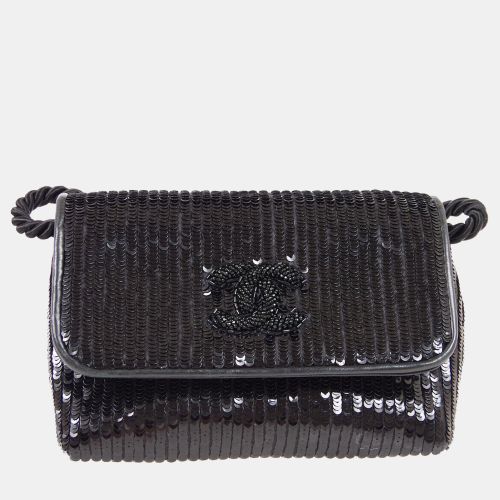 Sequined Beaded Mini Flap Shoulder Bag - Chanel - Modalova
