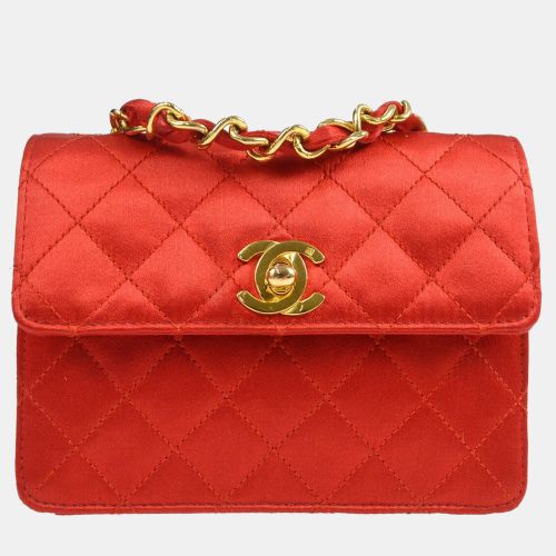 Satin Straight Flap Single Chain Bag - Chanel - Modalova