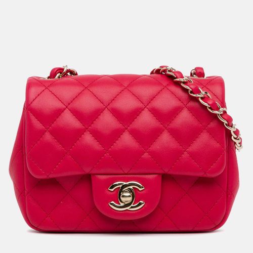 Classic Single Flap Mini Square Lambskin Bag - Chanel - Modalova