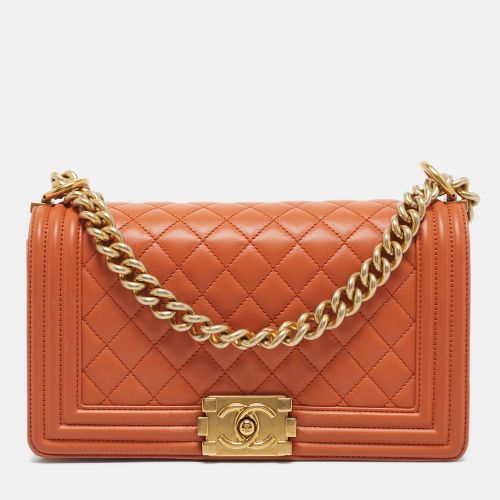 Quilted Leather Medium Classic Boy Flap Bag - Chanel - Modalova