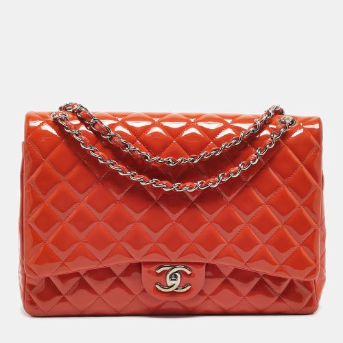 Patent Leather Maxi Classic Double Flap Bag - Chanel - Modalova
