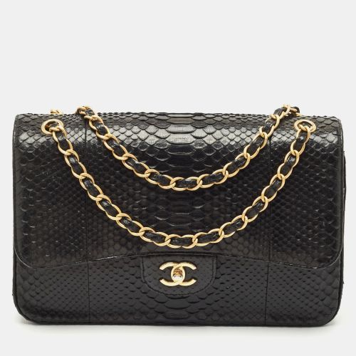 Python Jumbo Classic Double Flap Bag - Chanel - Modalova