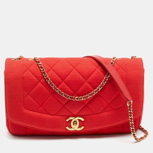 Quilted Jersey Diana Flap Bag - Chanel - Modalova