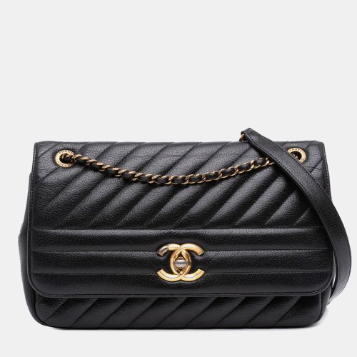 Medium Diagonal Quilted Goatskin Flap - Chanel - Modalova