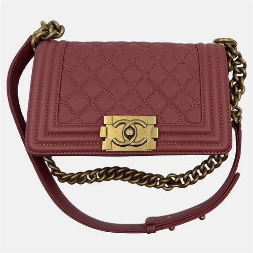 Quilted Leather Small Boy Flap Bag - Chanel - Modalova