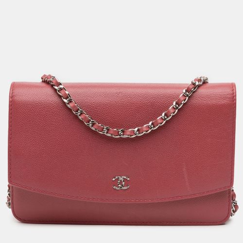 CC Caviar Sevruga Wallet On Chain - Chanel - Modalova