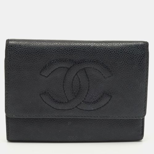 Caviar Leather CC Timeless Trifold Wallet - Chanel - Modalova