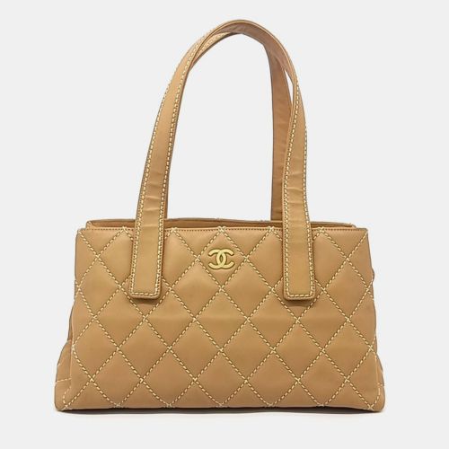 Leather Wild Stitch Tote Bag - Chanel - Modalova