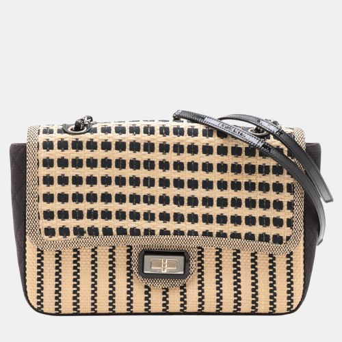 Woven Raffia Cannes Mademoiselle Single Flap - Chanel - Modalova