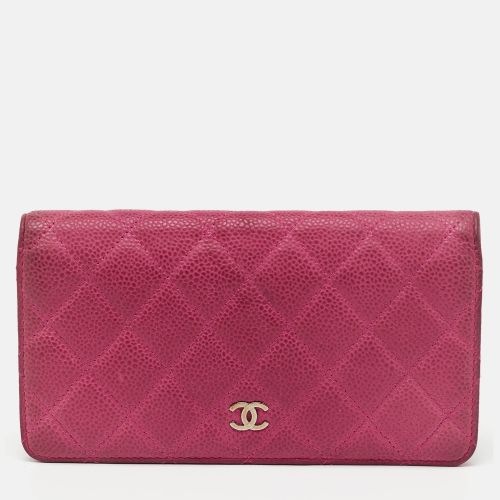Quilted Caviar Leather L Yen Long Wallet - Chanel - Modalova