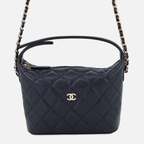 Hobo Chain Shoulder Navy Caviar Leather - Chanel - Modalova