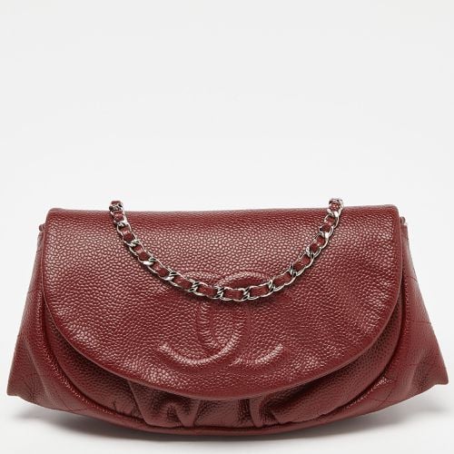 Quilted Caviar Leather Half Moon Wallet On Chain - Chanel - Modalova