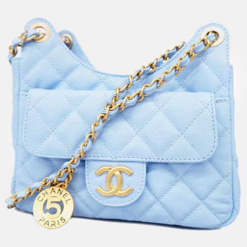 Light Caviar Quilted Small Wavy CC Hobo - Chanel - Modalova