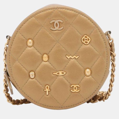 Leather Paris-New York Egyptian Amulet Round Shoulder Bag - Chanel - Modalova