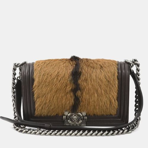 Leather and Goat Hair Celtic Boy Bag - Chanel - Modalova