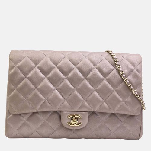 Iridescent Leather Classic Clutch On Chain - Chanel - Modalova