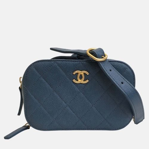 Chanel Blue Caviar Leather Belt Bag - Chanel - Modalova