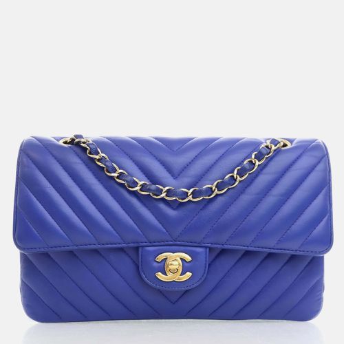 Leather Chevron Medium Classic Double Flap Shoulder Bags - Chanel - Modalova