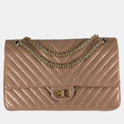 Bronze Chevron Leather 226 Reissue 2.55 Flap Bag - Chanel - Modalova