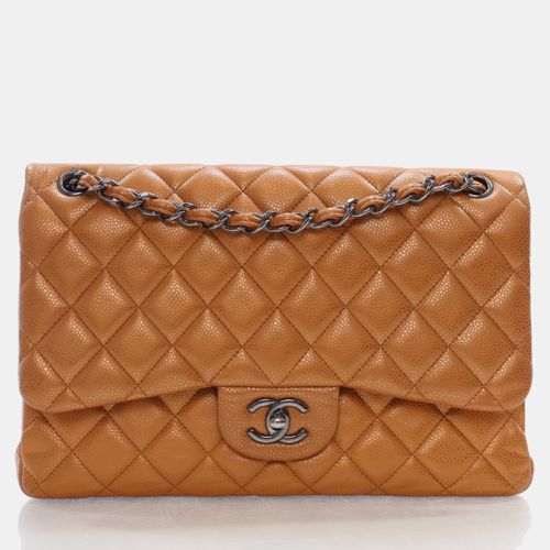 Brpnze Patent Leather Jumbo Classic Double Flap Shoulder Bag - Chanel - Modalova