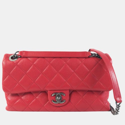 CC Quilted Lambskin Single Flap Bag - Chanel - Modalova