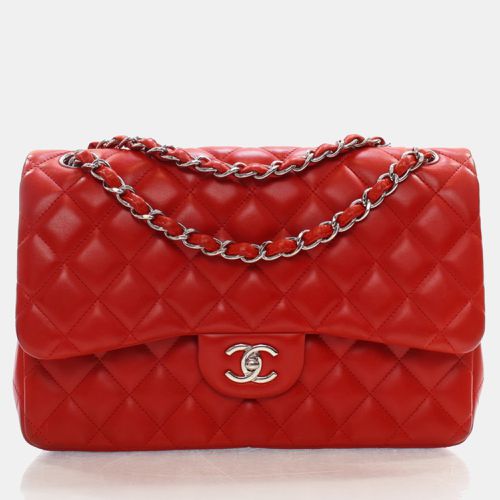 Lambskin Leather Jumbo Classic Double Flap Shoulder Bag - Chanel - Modalova