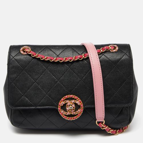 Pink Quilted Leather CC Chain Logo Shoulder Bag - Chanel - Modalova