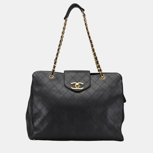 Leather Extra Large Supermodel Weekender Travel Flap Shoulder Bag - Chanel - Modalova