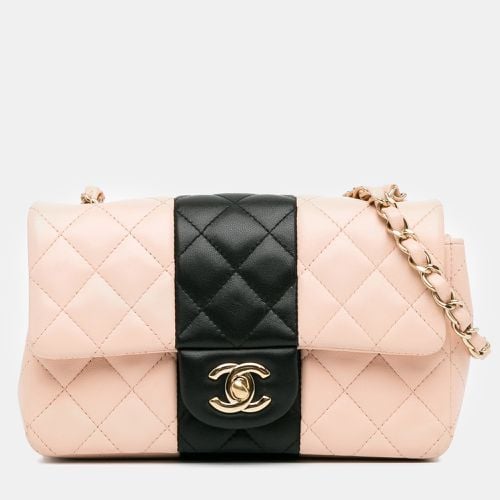 Mini Rectangular Bi-Stripe Classic Lambskin Single Flap Bag - Chanel - Modalova