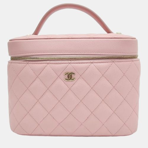 Light Caviar Leather Vanity Case - Chanel - Modalova