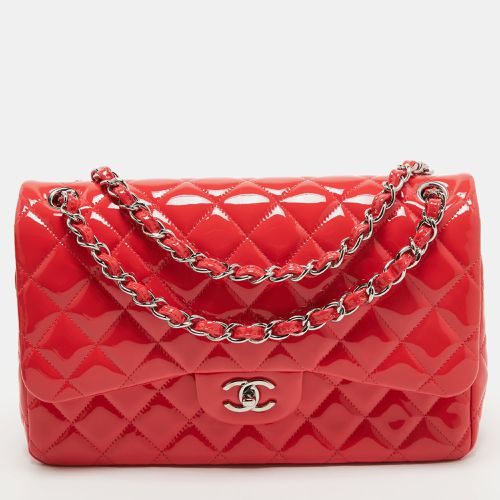 Quilted Patent Leather Jumbo Classic Double Flap Bag - Chanel - Modalova