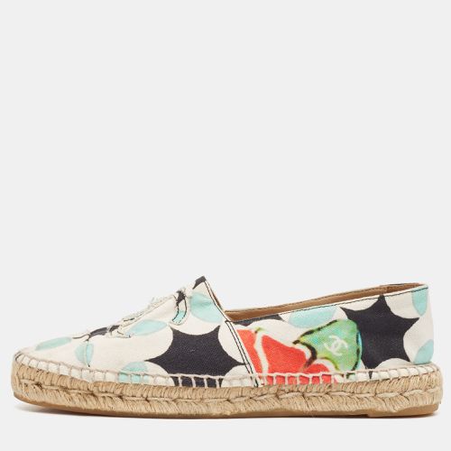 Printed Canvas CC Espadrille Flats Size 41 - Chanel - Modalova